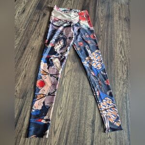 Blackmilk Samurai traditional Japanese art leggings size small